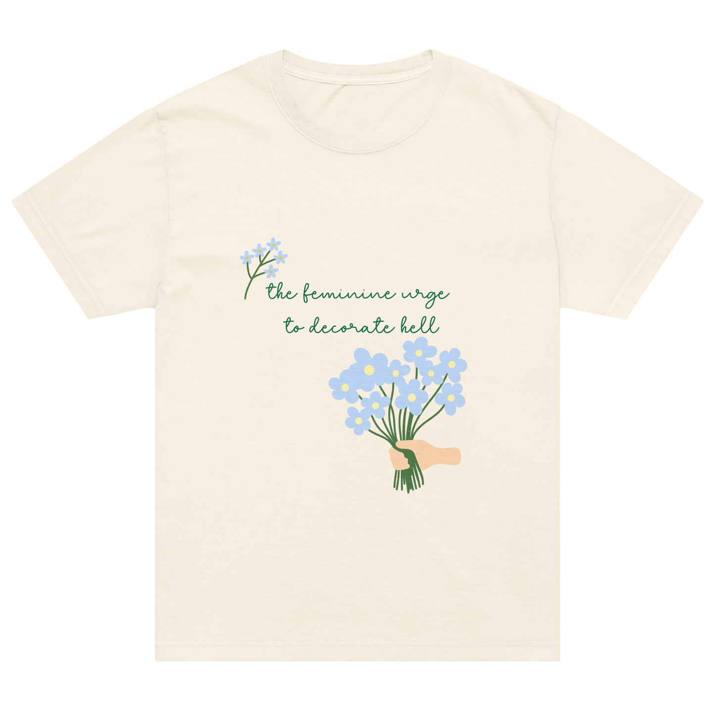 Dinner Parties Oversized T-shirt (bouquet)