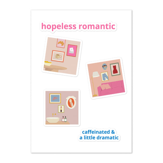 Hopeless Romantic Sticker Set