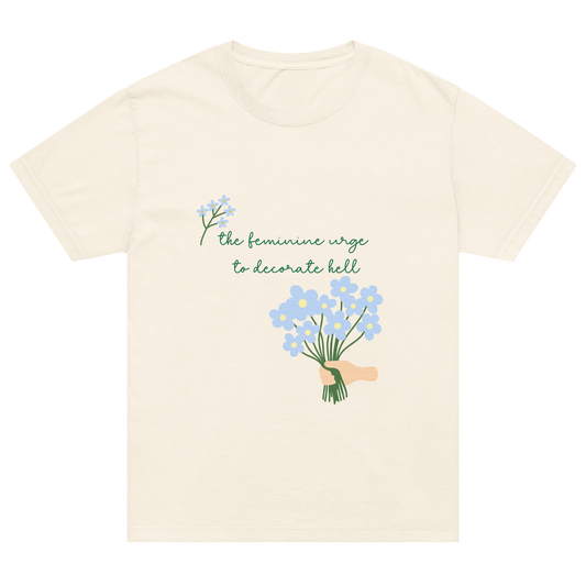 Dinner Parties Oversized T-shirt (bouquet)